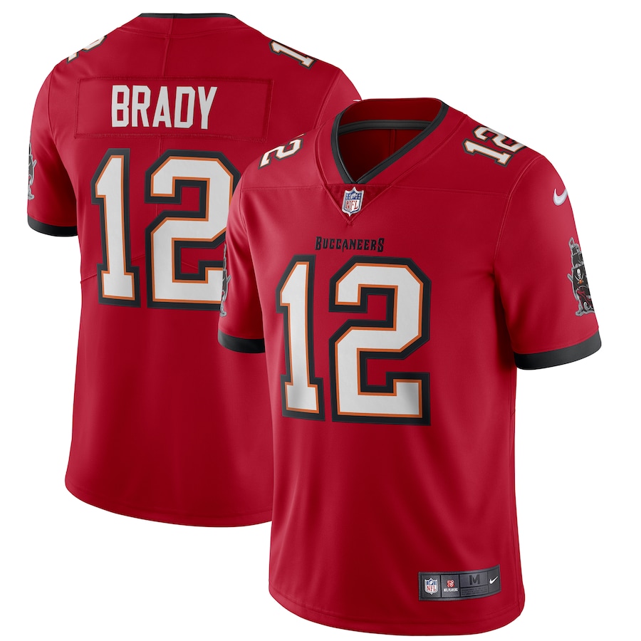 Toddlers Tampa Bay Buccaneers #12 Tom Brady 2020 Red Vapor Untouchable Limited Stitched Jersey